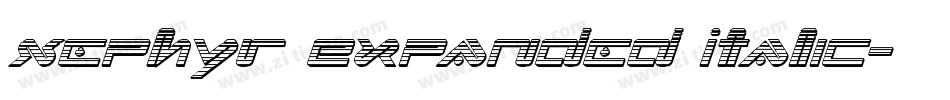 Xephyr Expanded Italic字体转换
